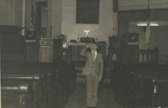 John-saluting-in-Sanctuary-1970